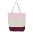 Q-Tees 11L Tri-Color Tote - Q125900 | https://www.bestnamebadges.com