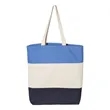 Q-Tees 11L Tri-Color Tote - Q125900 | https://www.bestnamebadges.com