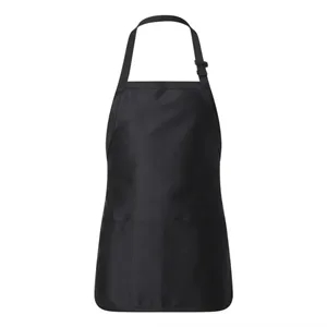 Q-Tees Full-Length Apron With Pouch Pocket - Q4250