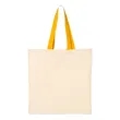 Q-Tees Economical Tote With Contrast-Color Handles - QTB6000 | https://www.bestnamebadges.com