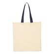 Q-Tees Economical Tote With Contrast-Color Handles - QTB6000 | https://www.bestnamebadges.com
