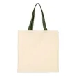 Q-Tees Economical Tote With Contrast-Color Handles - QTB6000 | https://www.bestnamebadges.com