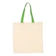 Q-Tees Economical Tote With Contrast-Color Handles - QTB6000 | https://www.bestnamebadges.com