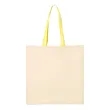 Q-Tees Economical Tote With Contrast-Color Handles - QTB6000 | https://www.bestnamebadges.com