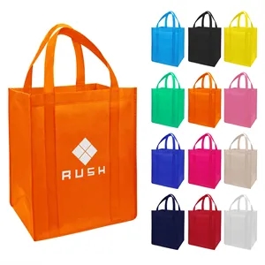 Wide Base Non Woven Grocery Tote Bag 15"x8"x12.6"