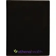 7" x 9" Leatherette Black/Gold Portfolio | https://www.bestnamebadges.com