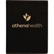 7" x 9" Leatherette Black/Gold Portfolio | https://www.bestnamebadges.com