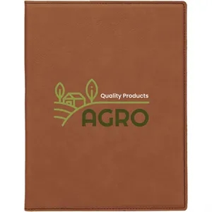 7" x 9" Leatherette Rawhide Portfolio