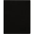 7" x 9" Leatherette Black/Silver Portfolio | https://www.bestnamebadges.com