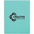 7" x 9" Leatherette Teal Portfolio | https://www.bestnamebadges.com