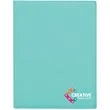 7" x 9" Leatherette Teal Portfolio | https://www.bestnamebadges.com