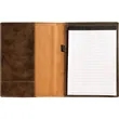 7" x 9" Leatherette Rustic/Gold Portfolio | https://www.bestnamebadges.com
