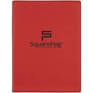 7" x 9" Leatherette Red Portfolio