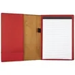 7" x 9" Leatherette Red Portfolio | https://www.bestnamebadges.com