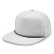 Atlethic laser cut trucker rope cap | https://www.bestnamebadges.com