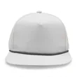 Atlethic laser cut trucker rope cap | https://www.bestnamebadges.com