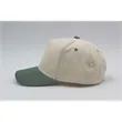 5 Panel Corduroy Two Tone Snapback Cap | https://www.bestnamebadges.com
