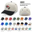 5 Panel Corduroy Two Tone Snapback Cap | https://www.bestnamebadges.com
