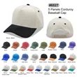 5 Panel Corduroy Two Tone Snapback Cap | https://www.bestnamebadges.com