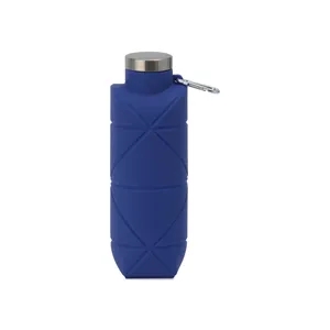 Clix Collapsible Silicone Bottle w/ Carabiner - 23 Oz.