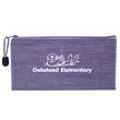 Heathered School Pouch | https://www.bestnamebadges.com