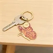 Die Struck Zinc Soft Enamel Butterfly Shape Keychain | https://www.bestnamebadges.com