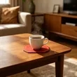 Double Sided Color Leather Drink Coaster | https://www.bestnamebadges.com
