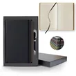 Black Laser Medio Lined Ivory Page Journal Gift Set | https://www.bestnamebadges.com