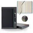 Black Laser Medio Lined Ivory Page Journal Gift Set | https://www.bestnamebadges.com