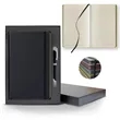 Black Laser Medio Lined Ivory Page Journal Gift Set | https://www.bestnamebadges.com