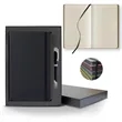 Black Laser Medio Lined Ivory Page Journal Gift Set | https://www.bestnamebadges.com