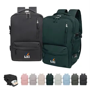 Large Expandable Travel Backpack W/ Shoe Compartment