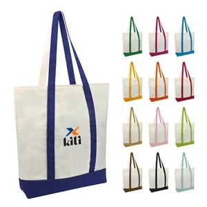 Large 12 Oz Canvas Boat Shopping Tote Bag 18"x4"x16"