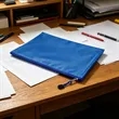 A4 Oxford Waterproof Zipper Pouch File Bag | https://www.bestnamebadges.com