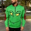 Full Color Men's Long Sleeve Quarter Zip Pullover Sweatshirt | https://www.bestnamebadges.com