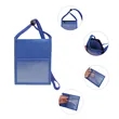 Double Clear Window Neck Wallet Pouch W/ Zipper Pocket | https://www.bestnamebadges.com