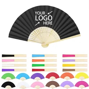 Custom Folding Bamboo Paper Hand Fan