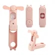 Foldable Mini Rechargeable Handheld Misting Fan W/ Light | https://www.bestnamebadges.com