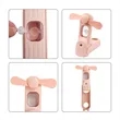Foldable Mini Rechargeable Handheld Misting Fan W/ Light | https://www.bestnamebadges.com