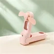 Foldable Mini Rechargeable Handheld Misting Fan W/ Light | https://www.bestnamebadges.com