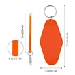 Luggage Tag Hotel Keychain Key Rings | https://www.bestnamebadges.com