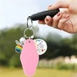 Luggage Tag Hotel Keychain Key Rings | https://www.bestnamebadges.com