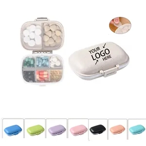8 Compartment Portable Pill Organizer Box