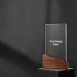 Custom Crystal Trophy Award Plaque Gift | https://www.bestnamebadges.com