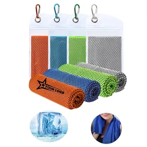 Breathable Cooling Towel Quick Dry with Carabiner