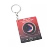 Custom NFC Acrylic Music Record  Keychain | https://www.bestnamebadges.com