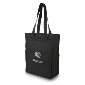 Herringbone Executive Work Tote with Multi-Pockets