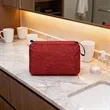 Water-Resistant Heathered Hanging Toiletry Organizer | https://www.bestnamebadges.com