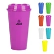 16Oz. Cheap Plastic Cup With Lid | https://www.bestnamebadges.com