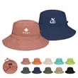 Packable Quick Dry Fishing Bucket Hat W/ Chin Strap | https://www.bestnamebadges.com